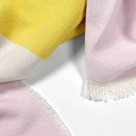 Maison Deux katoen plaid 