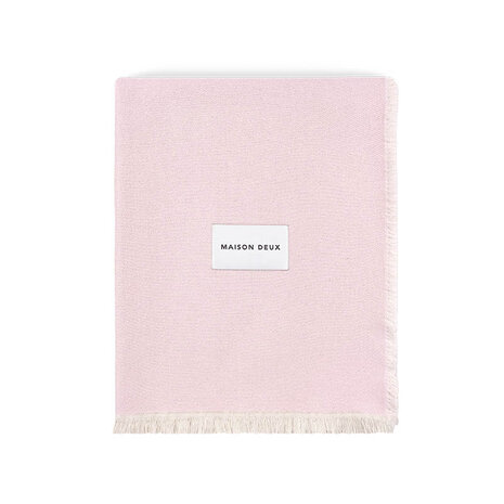 Maison Deux katoen plaid 