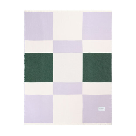 Maison Deux Check Bold Plaid Lila - Bosgroen