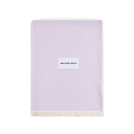 Maison Deux Check Bold Plaid Lila - Bosgroen