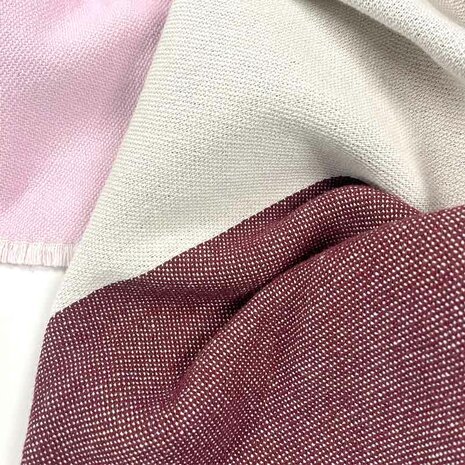 Maison Deux Check Bold Plaid Roze - Bordeaux