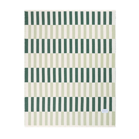 Maison Deux Check Tiles Plaid Salie Bosgroen
