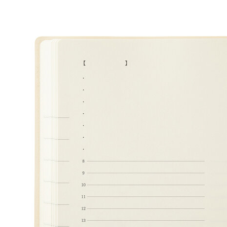 Midori MD Notebook Diary 2027 A5 Monthly block + memo