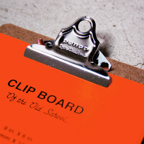 Hightide clipboard A5 chrome detail