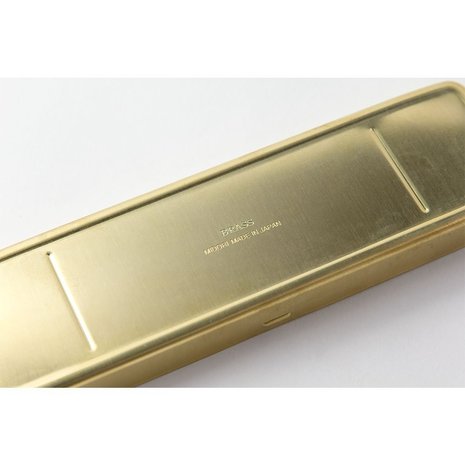 Midori Brass pencase closed