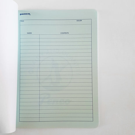 indexpage B5 Foolscap notebook