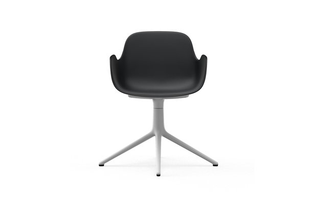 Normann Copenhagen Form Swivel armchair 4L white alu black