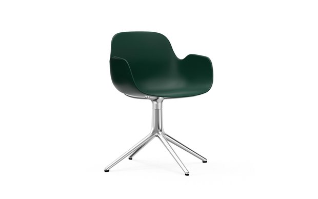 Normann Copenhagen Form Swivel armchair 4L alu  groen