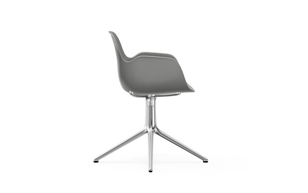 Normann Copenhagen Form Swivel armchair 4L alu grey