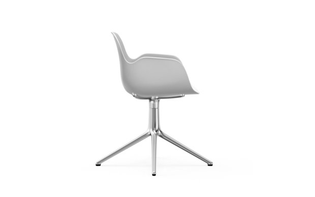 Normann Copenhagen Form Swivel armchair 4L alu  wit