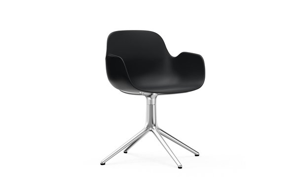 Normann Copenhagen Form Swivel armchair 4L alu  black
