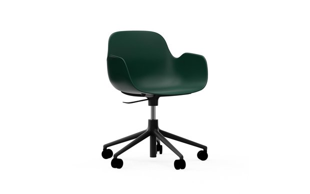 Normann-Copenhagen-Form-Swivel-Armchair-5W-gaslift groen