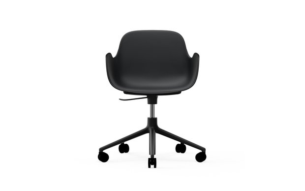 Normann-Copenhagen-Form-Swivel-Armchair-5W-gaslift zwart