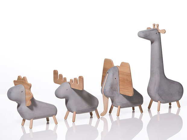 Korridor design concrete animals 