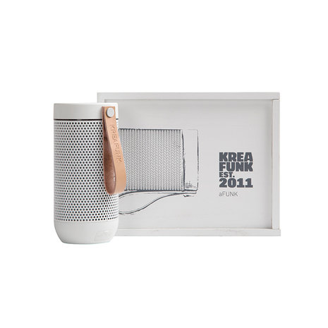Kreafunk afunk wireless bluetooth speaker white edition