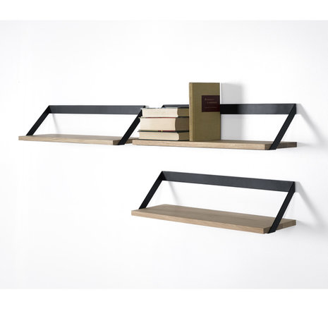 Athnicraft Ribbon shelf wandplank zwart