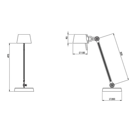 Tonone bolt desk lamp 1 arm