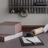 ferm living black stained wood clipboard