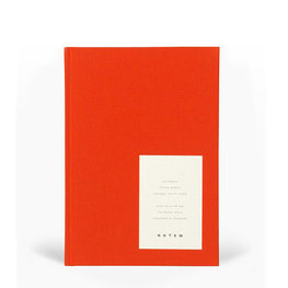 NOTEM STUDIO Notebook "Even" Medium, helder rood NOTEM STUDIO Notebook "Even" Medium, helder rood