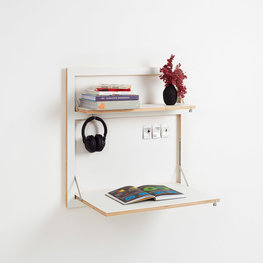 Ambivalenz Fläpps wandbureau met plank Ambivalenz Fläpps wandbureau met plank