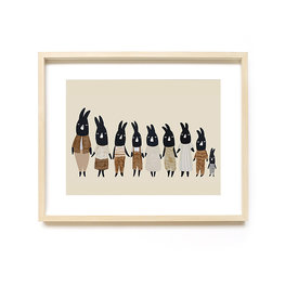 Ted & Tone Silly Bunnies A3 print Ted & Tone Silly Bunnies A3 print