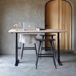 Ethnicraft Bok verstelbaar bureau - tafelblad Ethnicraft Bok verstelbaar bureau - tafelblad