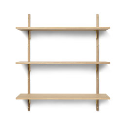 Ferm Living Sector Shelf Triple eiken - drie wandplanken