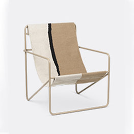 Ferm Living Desert lounge chair Black Soil Ferm Living Desert lounge chair Black Soil