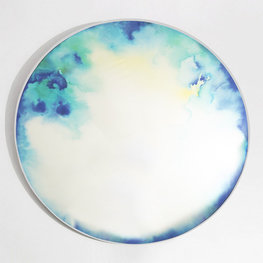 Petite Friture Francis Wall Mirror (spiegel) blauw/geel Extra large Petite Friture Francis Wall Mirror (spiegel) blauw/geel Extra large