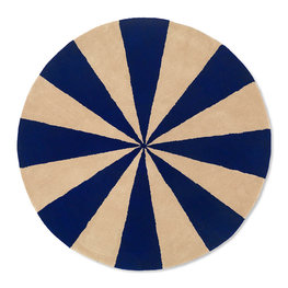 Ferm Living Arch Tufted Rug Large Blauw-Off White Ferm Living Arch Tufted Rug Large Blauw-Off White