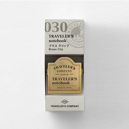 Traveler's Notebook Brass Clip TRC Logo Traveler's Notebook Brass Clip TRC Logo