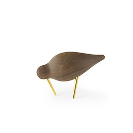Normann Copenhagen Shorebird Small Walnoot met messing pootjes Normann Copenhagen Shorebird Small Walnoot met messing pootjes