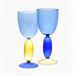 Puik Design Boon Wijnglazen Set Blue (set van 2) Puik Design Boon Wijnglazen Set Blue (set van 2)