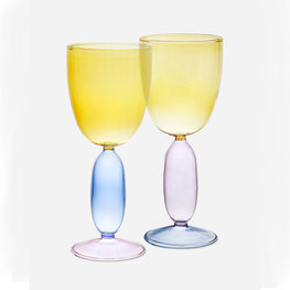 Puik Design Boon Wijnglazen Set Yellow (set van 2) Puik Design Boon Wijnglazen Set Yellow (set van 2)