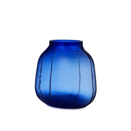 Normann Copenhagen Step Vaas Blauw H:23cm Normann Copenhagen Step Vaas Blauw H:23cm