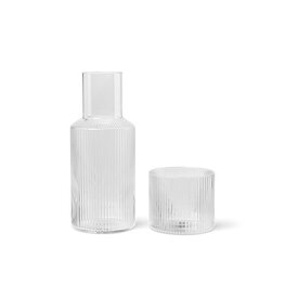 Ferm Living Ripple Carafe Set - Small Ferm Living Ripple Carafe Set - Small