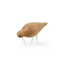 Normann Copenhagen Shorebird Small Eiken met witte poten Normann Copenhagen Shorebird Small Eiken met witte poten