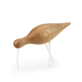 Normann Copenhagen Shorebird Large Eiken met witte poten Normann Copenhagen Shorebird Large Eiken met witte poten