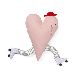 Ferm Living Heart Kussen - oud roze Ferm Living Heart Kussen - oud roze
