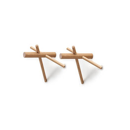 Normann Copenhagen Sticks wandhaken naturel (2 stuks) Normann Copenhagen Sticks wandhaken naturel (2 stuks)