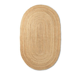 Ferm Living Eternal Oval Jute kleed large Ferm Living Eternal Oval Jute kleed large