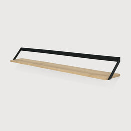 Ethnicraft Ribbon Wandplank Zwart Large 140cm Ethnicraft Ribbon Wandplank Zwart Large 140cm