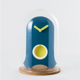 Kloq Stolp klok Petrol Blue Kloq Stolp klok Petrol Blue