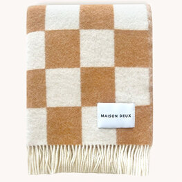 Maison Deux Checkerboard plaid terra wit Maison Deux Checkerboard plaid terra wit