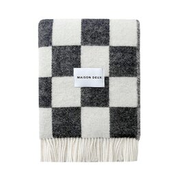 Maison Deux Checkerboard plaid Zwart Wit Maison Deux Checkerboard plaid Zwart Wit