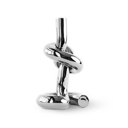 Werkwaardig knotted kandelaar zilver Werkwaardig knotted kandelaar zilver