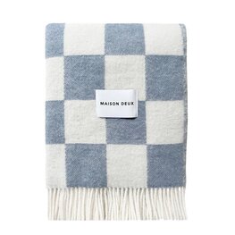 Maison Deux Checkerboard plaid Denim White Maison Deux Checkerboard plaid Denim White