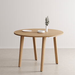 De Tiptoe New Modern Full Wood tafel rond 110cm De Tiptoe New Modern Full Wood tafel rond 110cm