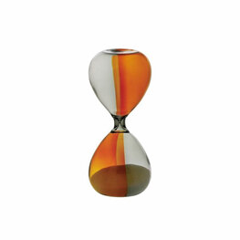 Hightide glazen zandloper bicolour grijs x amber Hightide glazen zandloper bicolour grijs x amber
