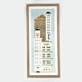 Noa Defesche - The Crocket Hotel collage poster Noa Defesche - The Crocket Hotel collage poster